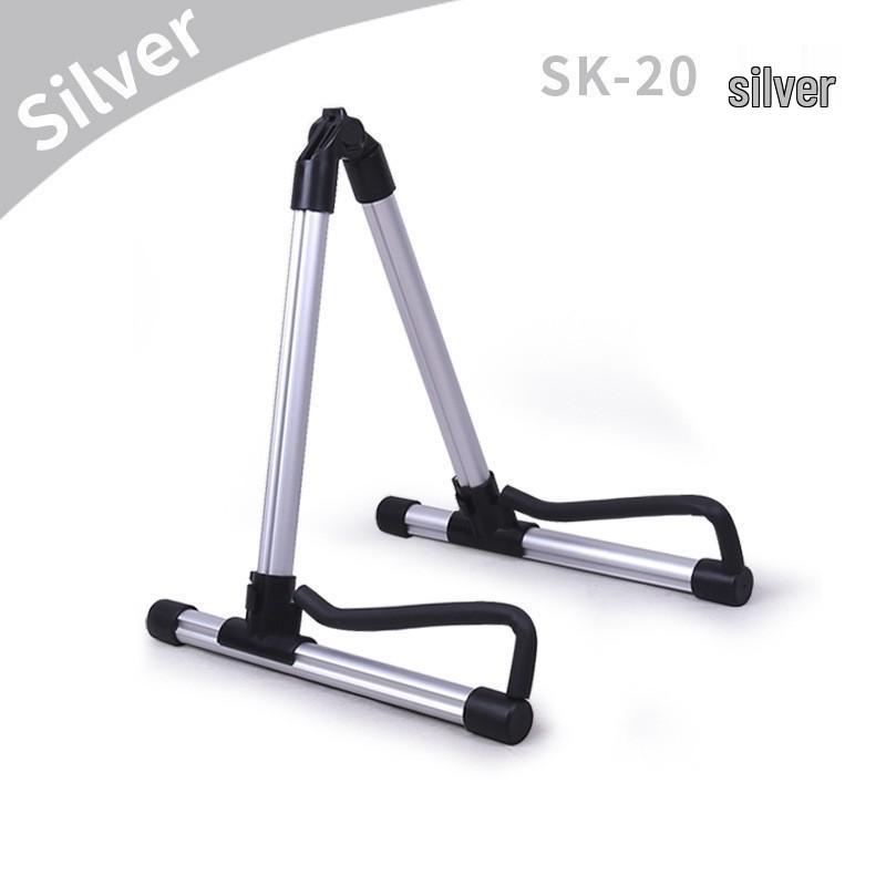 Muzitech A-Frame Aluminum Alloy Stand for Bass, Folk, and Electric Guitars