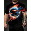 Adult Marvel Avengers Alliance 3D Printed Men's T-Shirt for Street Casual Fashion, Breathable and Quick-Drying Top