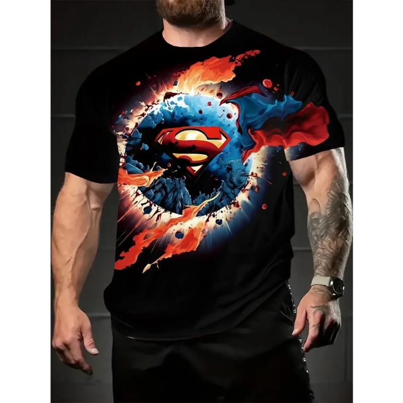 Adult Marvel Avengers Alliance 3D Printed Men's T-Shirt for Street Casual Fashion, Breathable and Quick-Drying Top