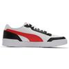 Puma Caracal White Poppy Red Unisex Sneakers Black 369863-24