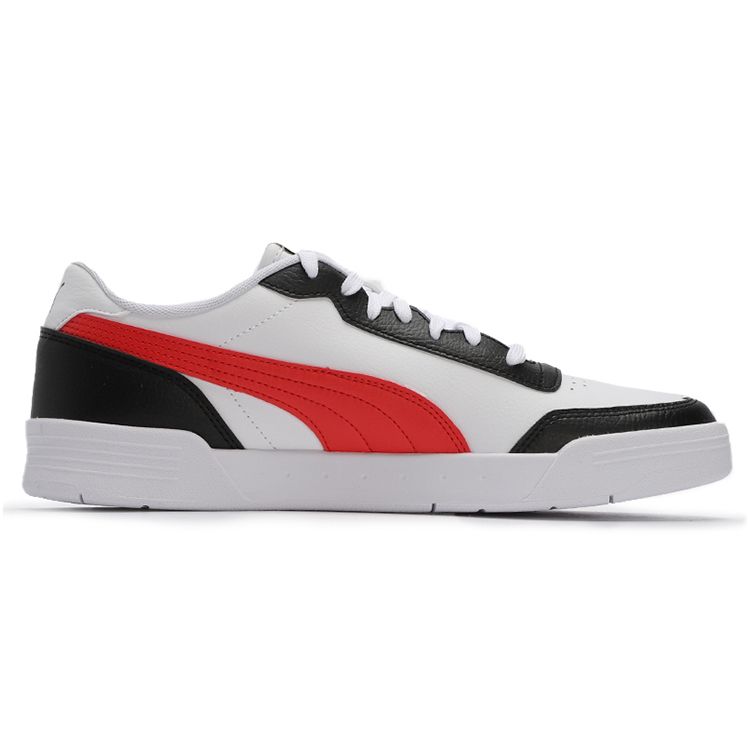 Puma Caracal White Poppy Red Unisex Sneakers Black 369863-24