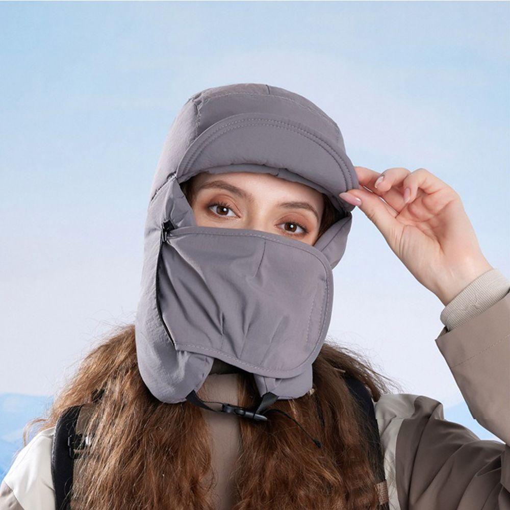 Integrated Face Ear Warm Winter Lei Feng Hat Windproof Earflap Hat Outdoors Cycling Cap Hiking
