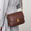 Genuine Leather Bag Women's Bag New Messenger Bag Women's Commuting Shoulder Tofu Bag Small Square Bag Cowhide Bag