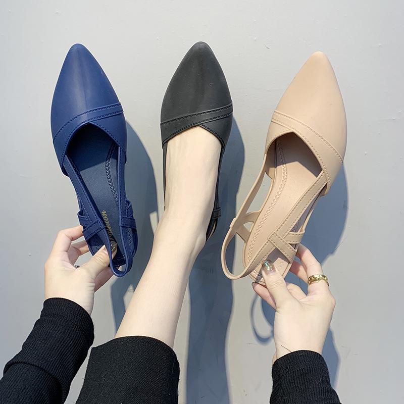 Zapatos casuales de moda de verano Zapatillas de cuña para mujer  puntiagudas zapatos de tacón grueso sandalias de playa comprar a buen  precio — entrega gratuita, reseñas reales con fotos — Joom