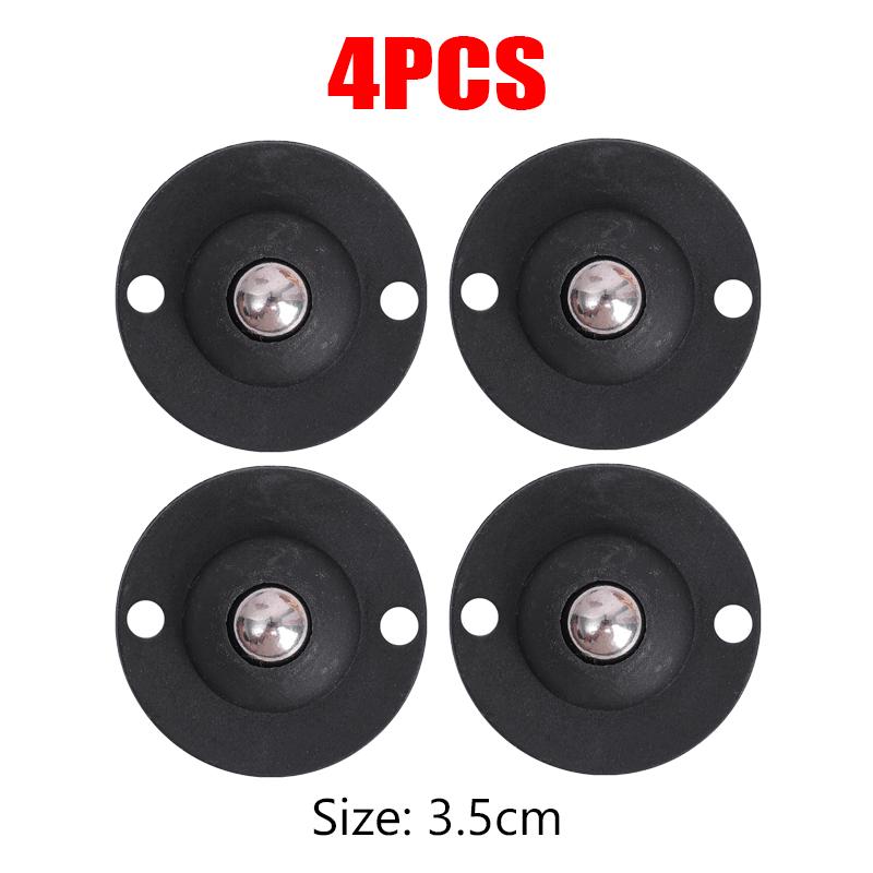 

4 шт. самоклеящиеся ролики из нержавеющей стали универсальный шкив 360° вращение мебель шкаф ролики колеса вращающиеся движущиеся ролики