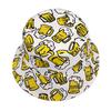Cartoon Bier Emmerhoed Bier Print Patroon Vissershoeden Dubbelzijdig Polyester Panama Pet Unisex Buiten Strand Nieuw