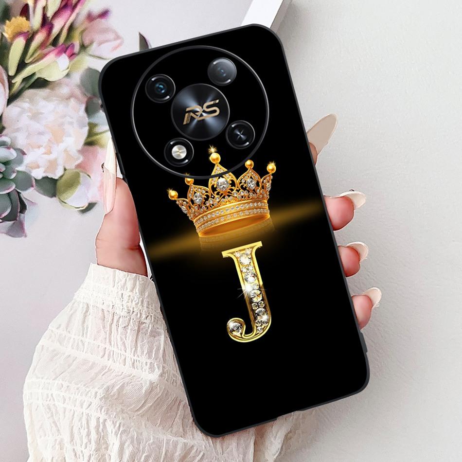 For ITEL RS4 2025 Fashion Crown Letter Phone Case For Itel RS4 S666LN Black Silicone Soft TPU Cases Bumpers