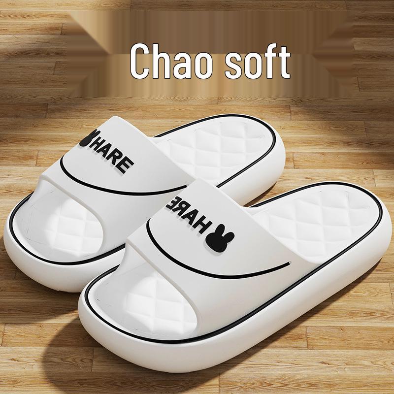 Men's Thick-Soled Sandals for Outdoor & Indoor Use - EVA, Non-Slip, Odor-Resistant, Bathroom, Summer Wear. Suitable for Women.