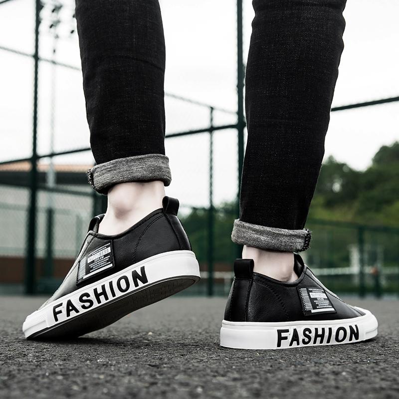 Quality Men'S Shoes Casual Sneakers Men Genuine Leather Loafers Spring Autumn Men'S Slip On Shoes Fashion Male Walking Footwear