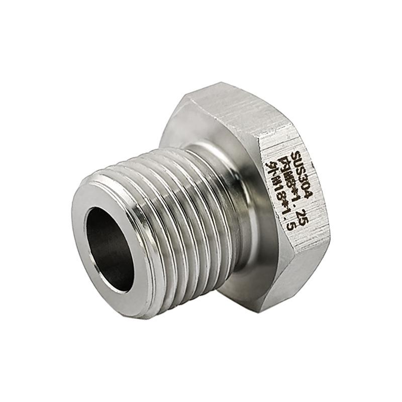 Edelstahl 304 Metrischer Gewindewechseladapter: M8x1,25 (Weiblich) zu M18x1.5 (Männlich)