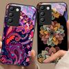 Kolorowy Totem Kwiatowy Dla Y72 33S 11 03 36 96 Lite 35 16 Iqoo 12 V40 SE 5G 29 40 21 30 X80 Pro Vivo Etui na Telefon ze Szkła Hartowanego