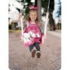 Ricokids 3-In-1 Teddy Bear Bucket Swing, Pink