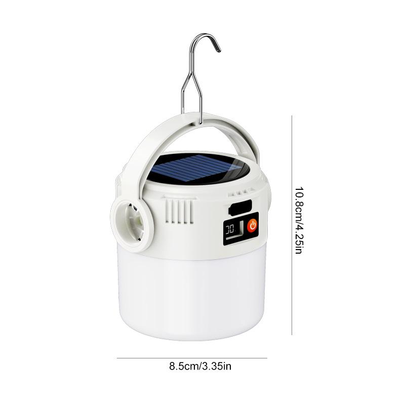 Neues Solarbetriebenes Wiederaufladbares Lithiumbatterie Zelt Multifunktionale Handheld Langstrecken Outdoor Retro Camping Licht Atmosphäre