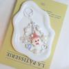Cartoon Rabbit Keychain Pendant Cute Little Dinosaur Silicone Cute Bag Pendant Accessories Girlfriend Couple Gift
