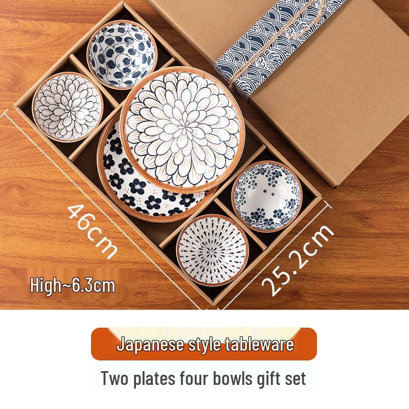 Set Creativo di Posate e Stoviglie in Ceramica - Ciotole, Piatti, Piatti in Scatola Regalo Kraft, Perfetto per Eventi e Promozioni Aziendali