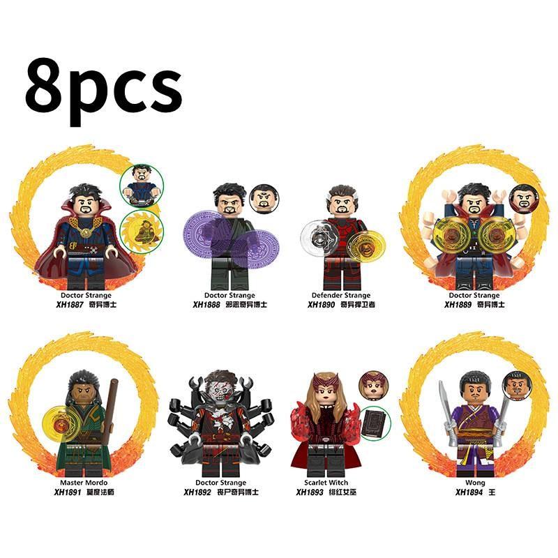 

Strange 8pcs Doctor Action Figure Model Assembling Toy Blocks Building