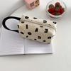 Letters Print Women Canvas Cosmetic Bags Cott Cloth Make Up Bag Pouch Little Handbag Clutch Travel Organizer Case For Girls