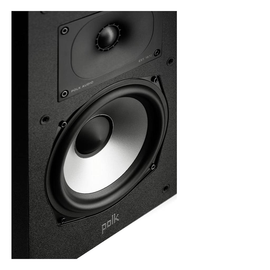POLK AUDIO Monitor XT Series Bookshelf Speaker Matte Black MXT20 Set of (1 2)