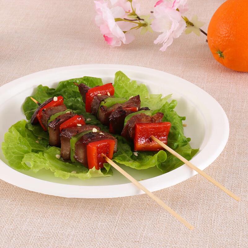 Thickened Disposable Bamboo BBQ Skewers, 35cm, 60 Pieces
