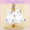 Adorable Polar Bear Plush Keychain Cute Mini Teddy Doll Couple Bag Charm Gift