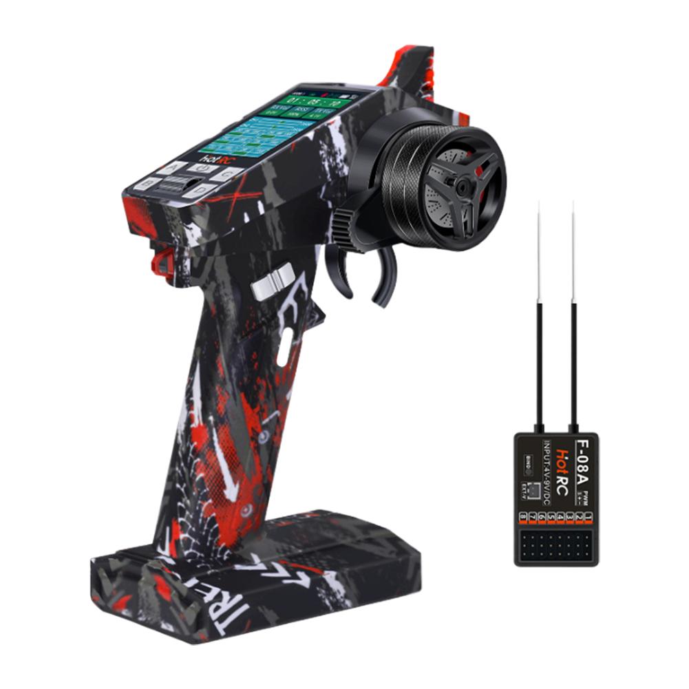 8-Channel Car and Ship Model Remote Control with Screen 2.4G RC Remote Controller for Climbing Drift Vehicle RC Car Ship Tank