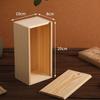 Bamboo Box Creative Desktop Organizer Wooden Storage Box Poker Case Box Cookies Storage Holder Gift Table Decorations