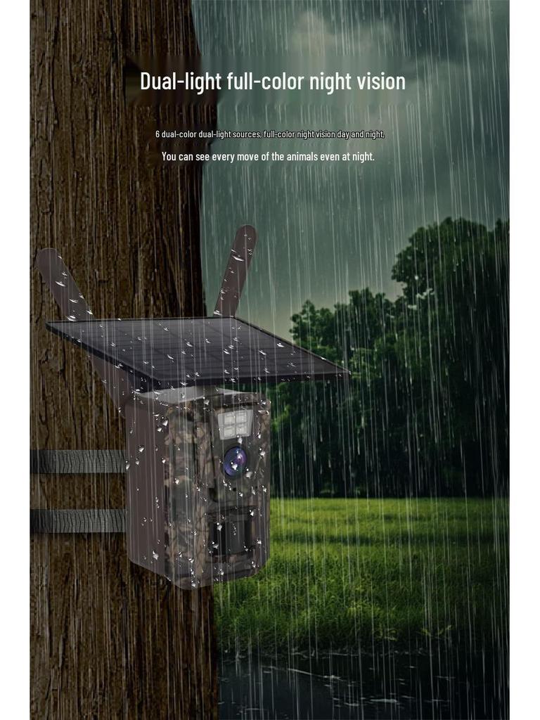 OKAM Pro 4G Solar-Powered HD Infrared Night Vision Hunting Camera