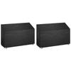 VidaXL Garden Bench Covers 2 Pcs 8 Eyelets 190x70x70-88 Cm PE 3155391