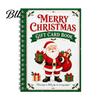Christmas Themed Coil Bound Notebook Merry Gift Card Holder Book, DIY Spiral Party Favor Booklet, Xmas Gifts for Family, Friends, Celebrations