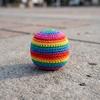 Handmade Sack, Set, Soft Juggling Balls Knitted Footbag Filled Throwing Beanbag Toys