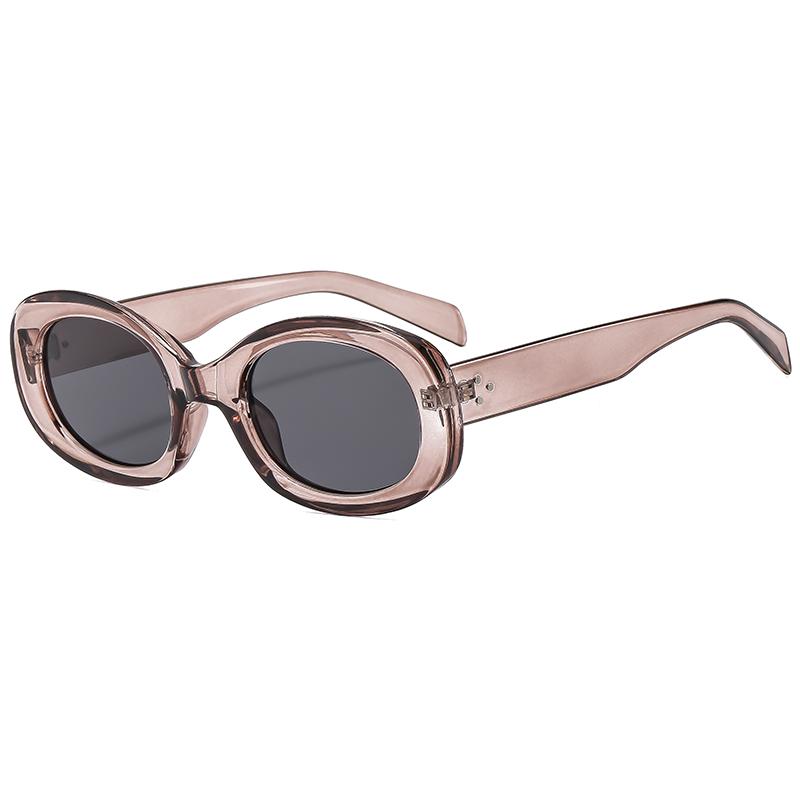 Protective Glasses  New Small Oval Frame Sunglasses Versatile Fashion  Holiday Street Shooting Glasses Female Uv400