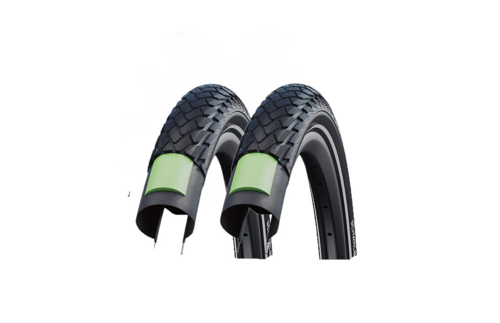 Schwalbe Marathon 700x35C Clincher Tires (Set of 2) - Wrapped in Packaging Wrap