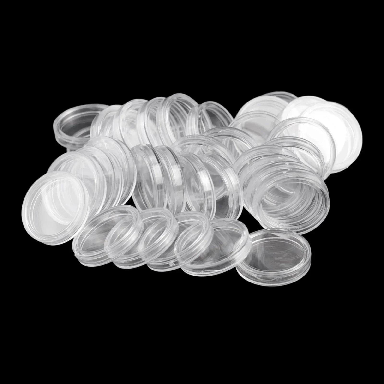 

100pcs 41mm Plastic Round Coin Boxes Capsules Coins Cases Storage Box For Coin Protection Boxes Container Collecting China Mainland