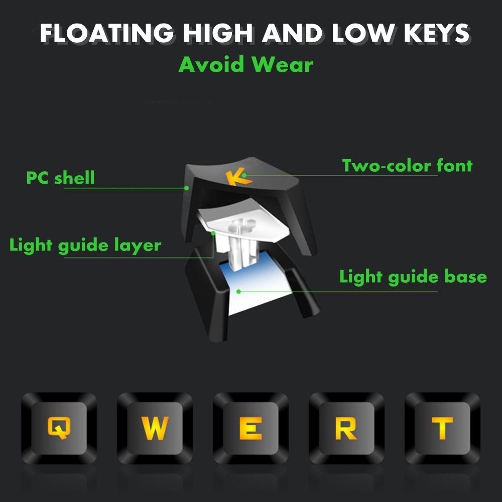 Buy USB Wired Floating Keyboard Gaming Keyboard with Mouse Water ...