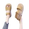 Internet Celebrities Popular Platform Sandals Women Wear 2025 Summer New Fashion Versatile Height Stepping On Shit Feeling Beach Sandals