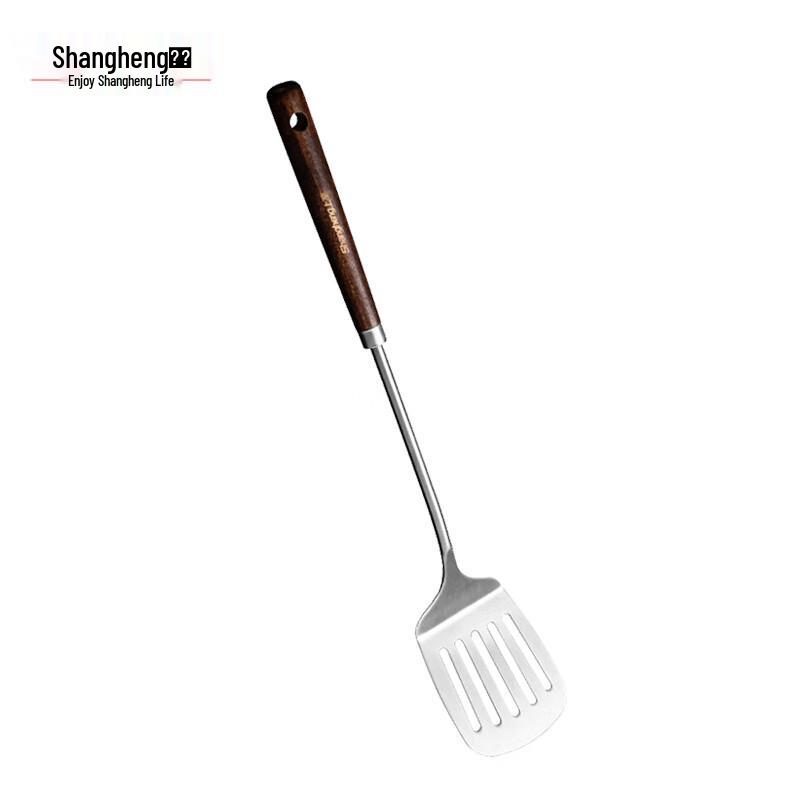 Жарочная лопатка Shangheng из нержавеющей стали 304 с деревянной ручкой