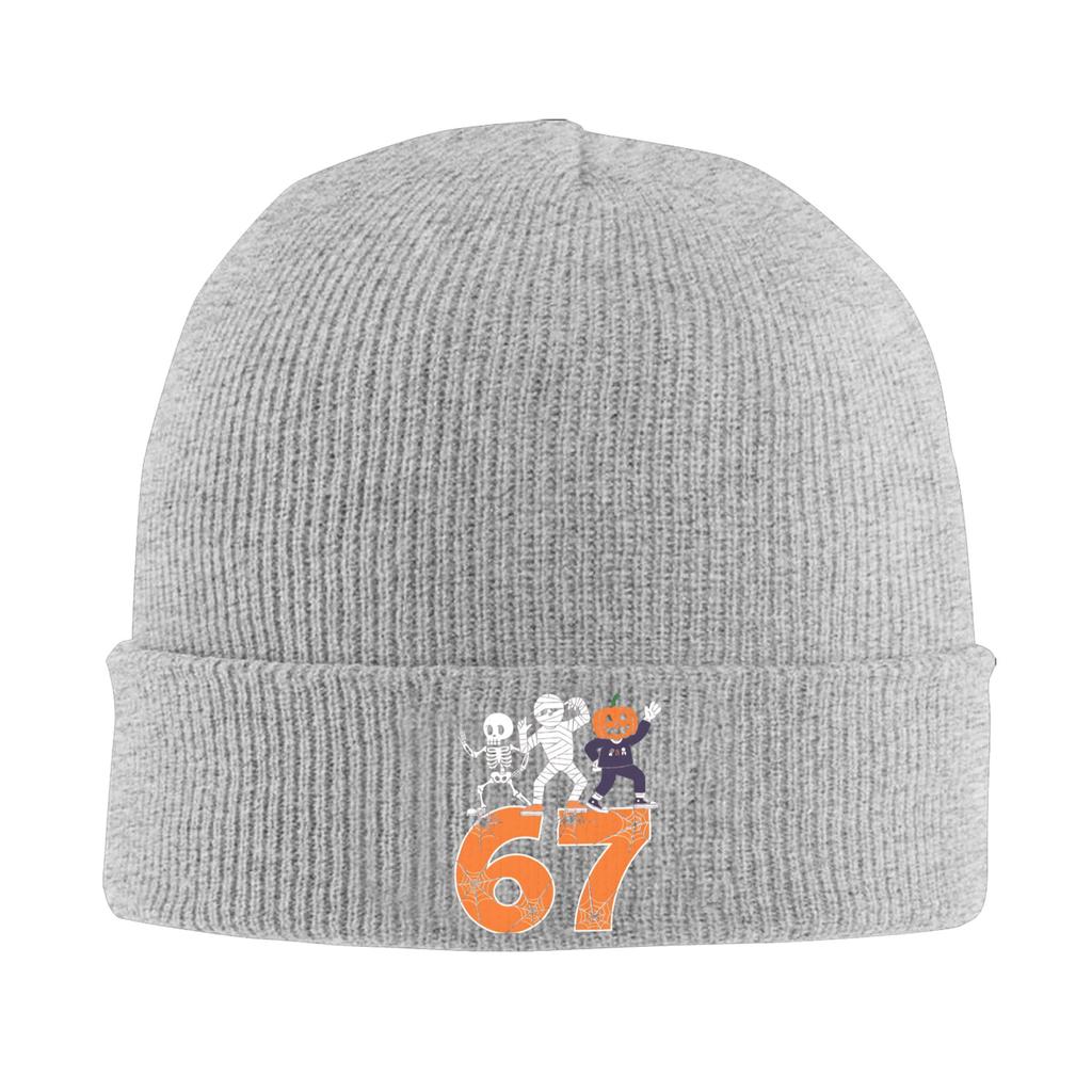 HAUNTED BY 67 GHOST DANCING HALLOWEEN Beanie Hats Bonnet Hats Unisex Adult Fashion Outdoor Knit Hat Autumn Winter Warm Soft Caps