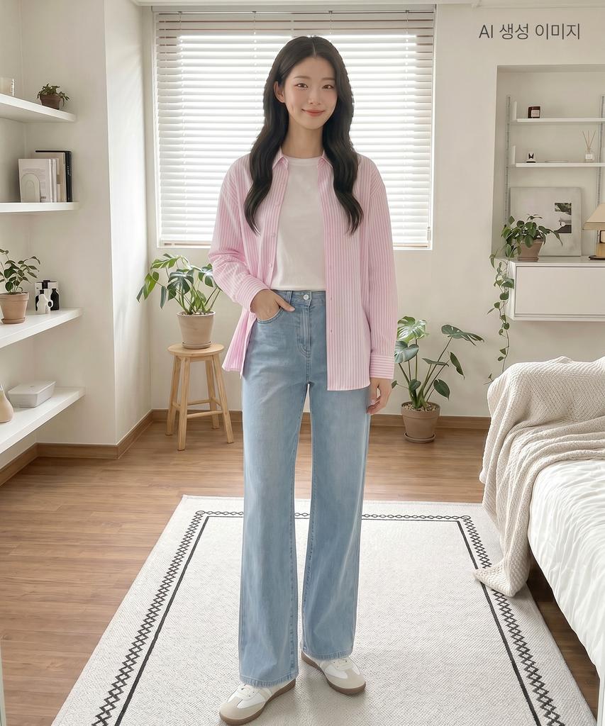 ROEM Linen Wide Denim (Basic Ver.) Rmtjg25G02