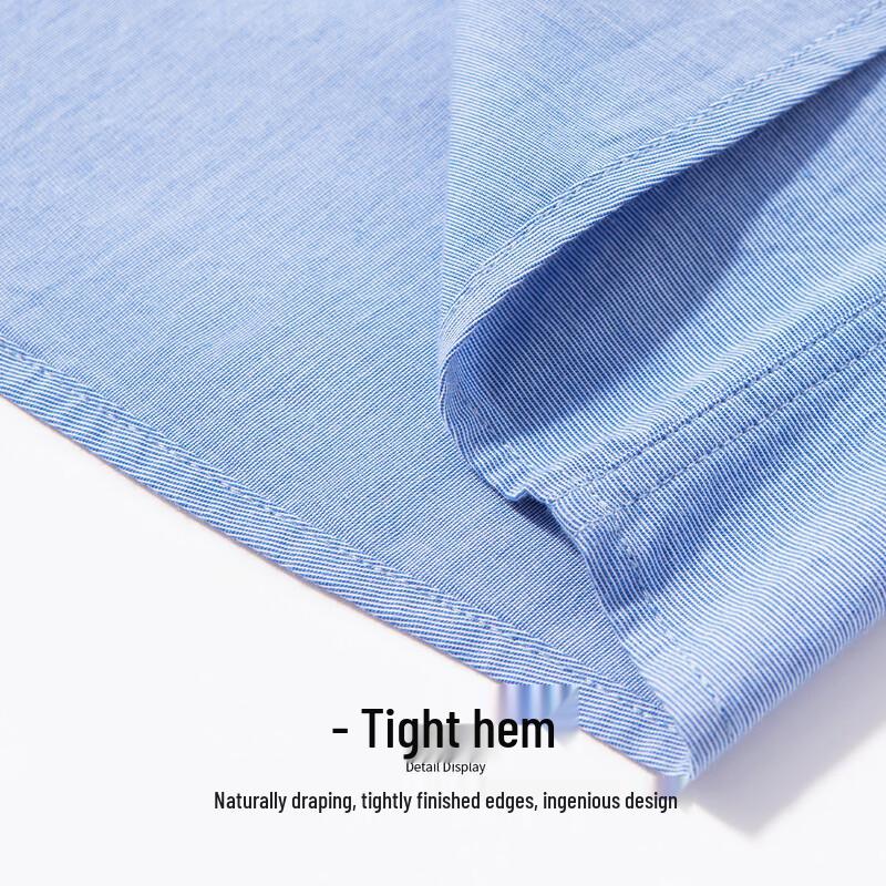 Hodo Men's 100% Cotton Lightweight Long-Sleeve Business Casual Shirt