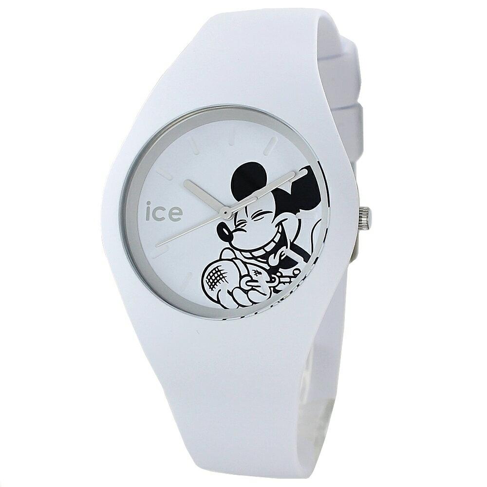 Ice Watch Disney Wristwatch Collaboration Adults Suitable Men Women. Features Mickey Mouse Design Unisex White Silicone 40mm Medium Size Waterproof