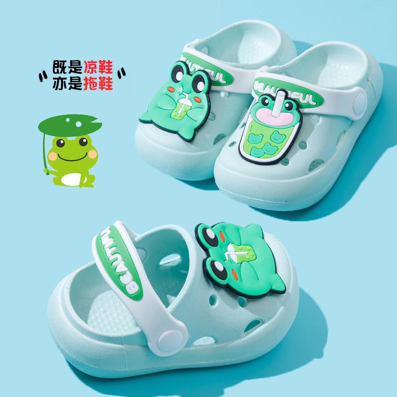 Non-slip children's slippers for boys and girls, summer girls' baby clogs, toddler sandals suitable for outdoor wear