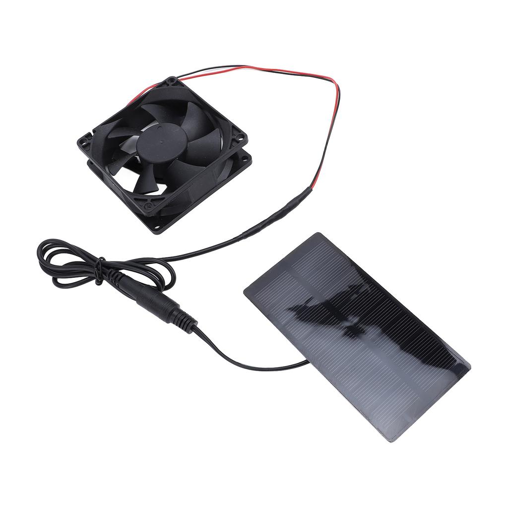 0.8W 4V Solar Panel Fan Kit Professional Polycrystalline Silicon Solar Panel Exhaust Fan Kit for Chicken House