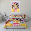 Princess Themed Bedding Set for Kids Bedding set (1 duvet cover, 2 pillowcases, duvet not included)