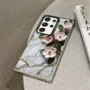 Flower Marble Phone Case for Samsung Galaxy S24Ultra S23 FE Note 20 Ultra S20 S21 S22 Plus S20fe S23Ultra 5G Silicone Soft