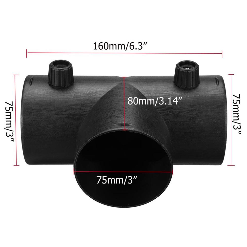 New 75mm T-Type Air Vent Connector Outlet For Webasto Air Diesel Parking Heater Part