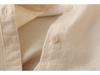 Women's Long-Sleeve Single-Breasted Shirt - Brushed Solid Color, Casual Slim Fit for Autumn/Winter 2025.