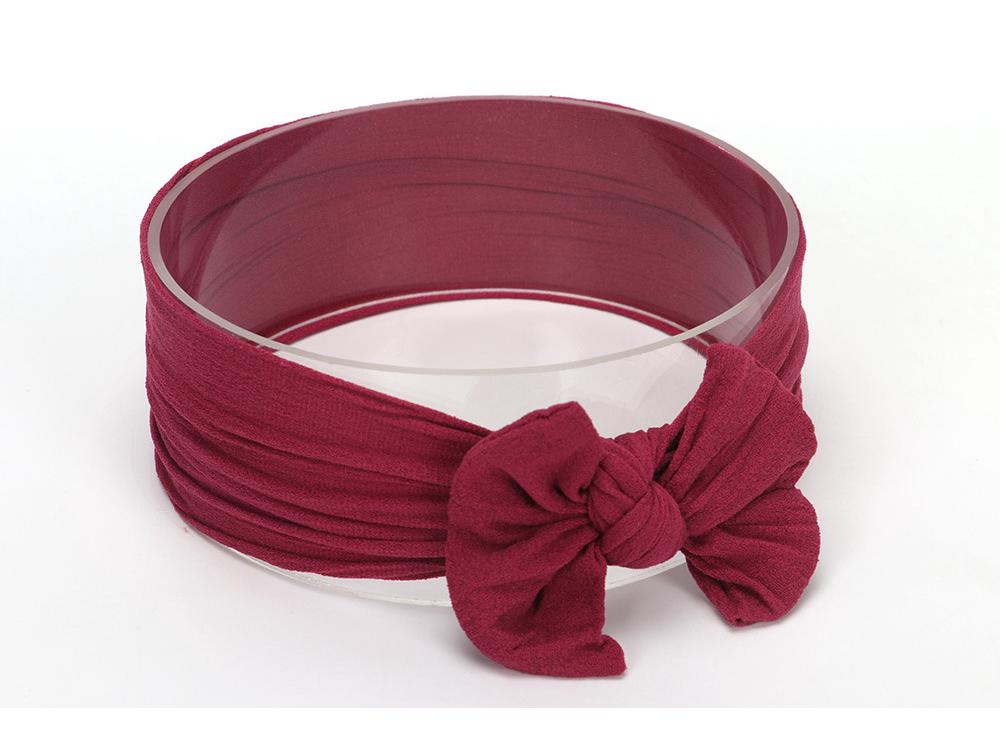 Avrupa ve Amerika Bebek Kız Fiyonklu Saç Bandı - 2021 Naylon Koleksiyonu