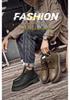 Men's Large Martin High-Top Lace-Up Leather Hiking Boots - Autumn/Winter Outdoor Handmade Cowhide Boots