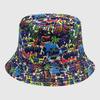 Dye Fisherman Tie Hat Uv Protection Assorted Colors Print Butterfly Cat Cap Leaf
