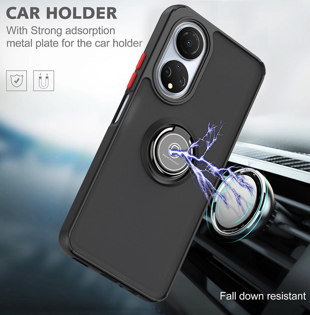 For Huawei Honor X7 Shockproof Cover 360° Rotate Bracket Case Ring Magnetic Support Honor X7 Case Magnetic Holder Phone Case